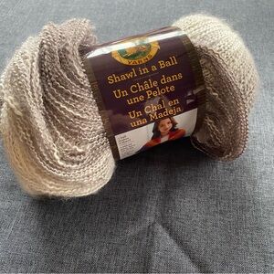 Lion Brand Shawl in a Ball Mindful Mauve Yarn